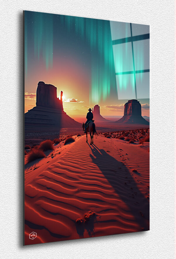 Monument Valley reimagined in glowing surrealism.