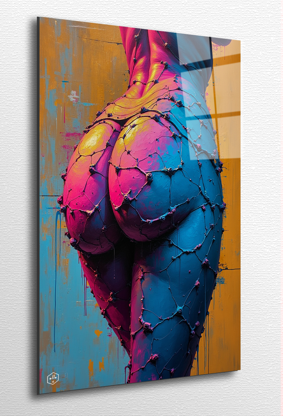 A body fragmented and duplicated, looping like endless reposts.